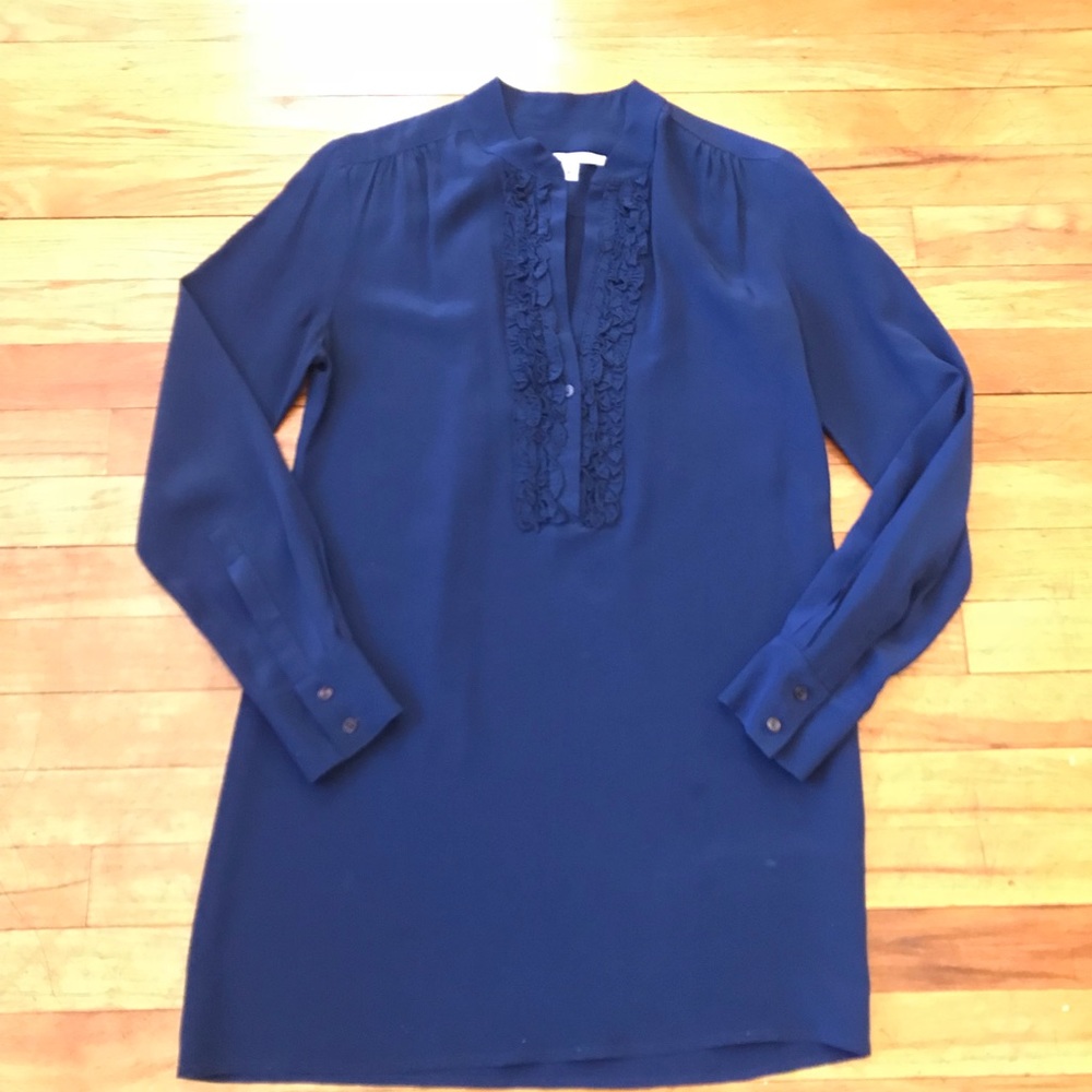 Women’s blue long sleeve dress size P